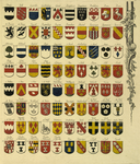 32206 Afbeelding van een van de 9 bladen van een wapenkaart van de aanzienlijke Utrechtse geslachten, opgedragen aan de ...